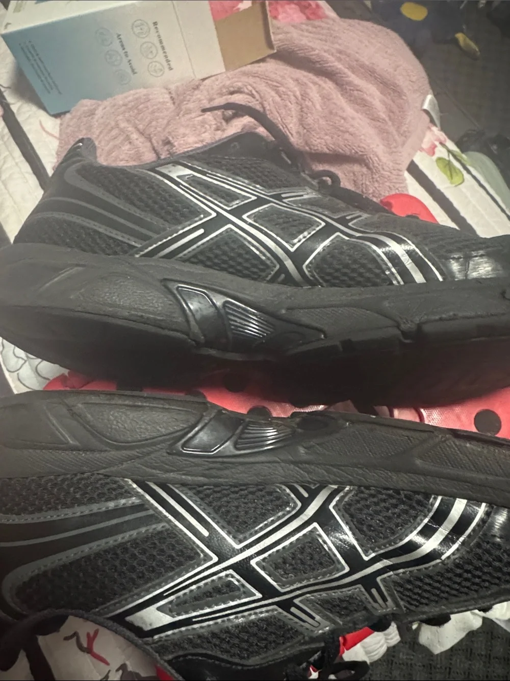 Asics 1130 Men's Black Mesh Athletic Running Shoes sz 11.5